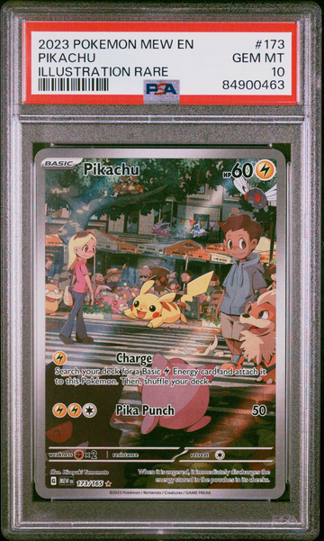 2023 POKEMON MEW EN-151 173 PIKACHU ILLUSTRATION RARE PSA 10