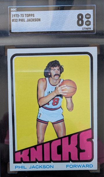 1972 Topps Phil Jackson HoF RC SGC 8