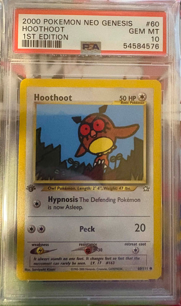 2000 POKEMON NEO GENESIS 1ST ED #60 HOOTHOOT PSA 10