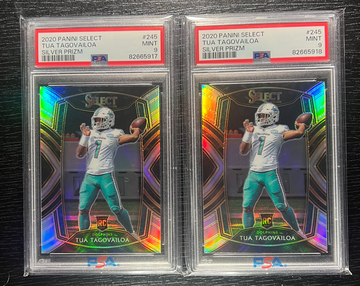 2- 2020 TUA TAGOVAILOA Select Silver Club Level  PSA 9