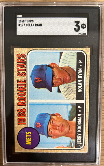 1968 Topps Nolan Ryan/Jerry Koosman SGC 3