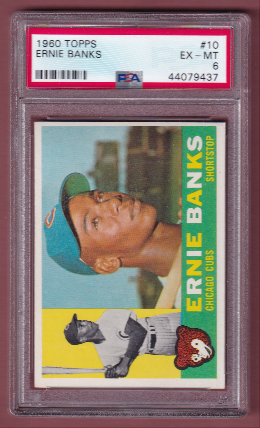 1960 Topps #10 Ernie Banks PSA 6