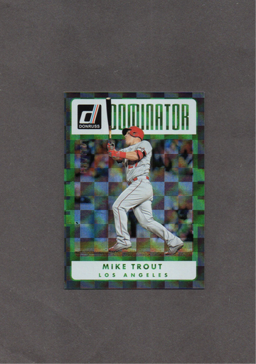 2017 Panini Donruss Dominator Silver /349 #D2 Mike Trout Angels