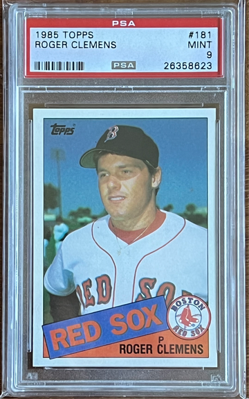 1985 Topps Roger Clemens Rookie PSA 9 #181