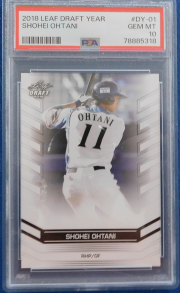 2018 LEAF DRAFT YEAR SHOHEI OHTANI PSA 10 GEM MINT DY-01