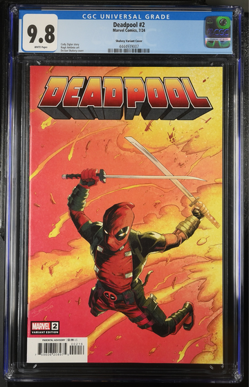 DEADPOOL #2 (2024) Marvel 1:25 Wolverine Homage CGC Slab 9.8 NM/M White Pages