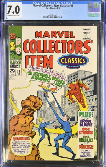 Marvel Collector's Item Classics #13 (1968) CGC 5.0 Fantastic Four Iron Man Hulk