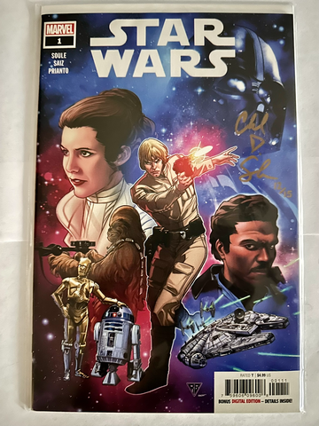 Star Wars #1 (Marvel Comics 2020) Signed by writer Charles Soule w/ CoA Sealed