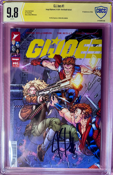 GI JOE #1 2024 IMAGE SKYBOUND CBCS SS 9.8 Signed by Williamson Cvr C Booth