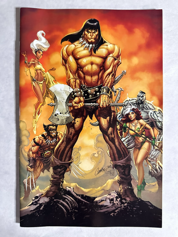 Conan The Barbarian 1 Marvel 2019 NM J Scott Campbell Virgin Variant X-Men Cvr