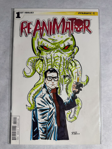 Reanimator #1 2015 Blank Variant Sketched & Signed by Joe DelBeato Dynamite