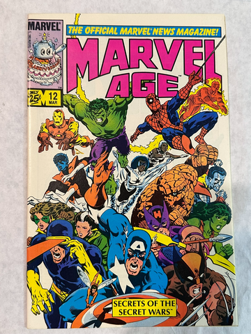 Marvel Age #12 (1984) Marvel | 1st Preview Black Symbiote Costume | VF/NM