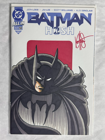 Batman #158 (2025) DC Comics Blank Sketch Hush II Original Art Ken Haesser w/CoA