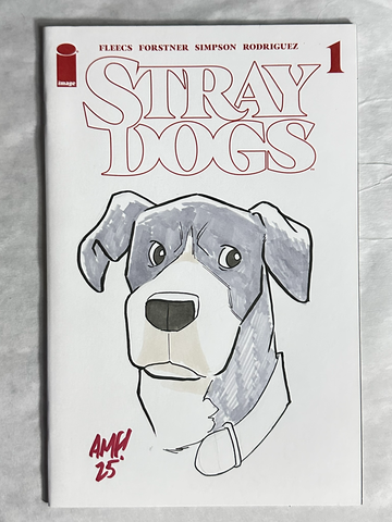 Stray Dogs #1 (2021) Image | 5th Print Blank Sketch Variant w/Tony Fleecs Sketch