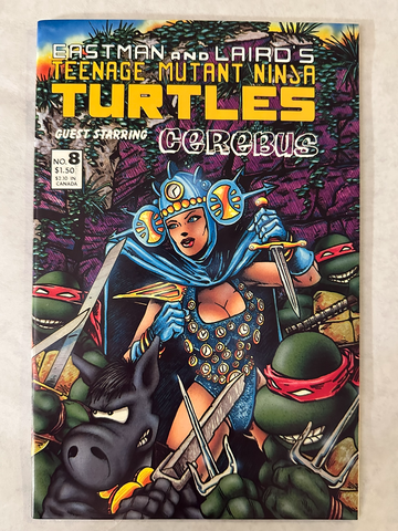 Teenage Mutant Ninja Turtles #8 (1986) Mirage 1st Renet, Simultaneous, Romer NM-