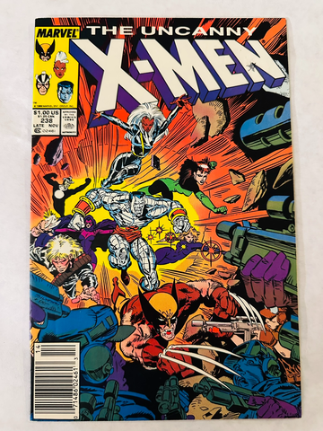 Uncanny X-Men #238 (1988) Marvel Mark Jewelers Newsstand Variant VF