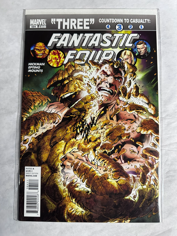 Fantastic Four #584 (2010) Signed Steve Epting w/COA NM Marvel Comics