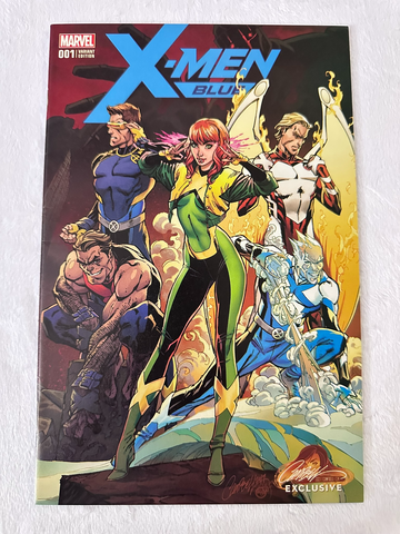 X-Men Blue #1 J Scott Campbell Exclusive Variant NM 2017 Marvel