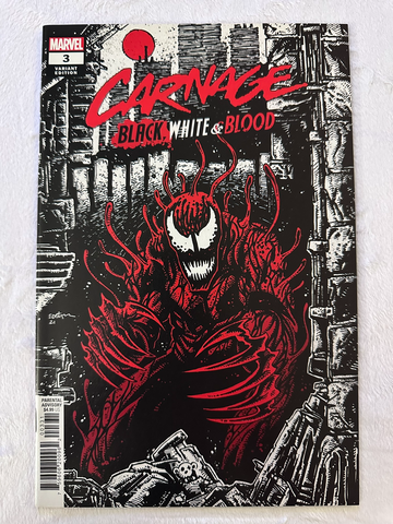 Carnage Black White & Blood #3 1:25 Kevin Eastman Variant NM 2021