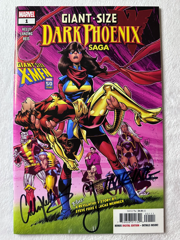 Giant-Size Dark Phoenix Saga #1 Cover A Signed Kelly Lanzing w/ COA NM Marvel 
