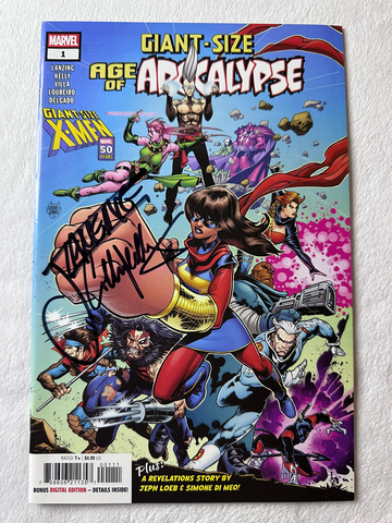Giant-Size Age of Apocalypse #1 Signed Kelly Lanzing w/ COA NM 2025 Marvel Comic