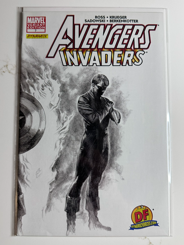 Avengers / Invaders #7 Alex Ross Sketch Variant NM Ltd 699 Marvel 2008