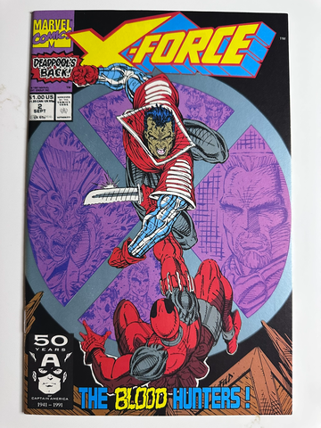 X-Force #2 2nd Appearance of Deadpool NM Marvel Comics 1991