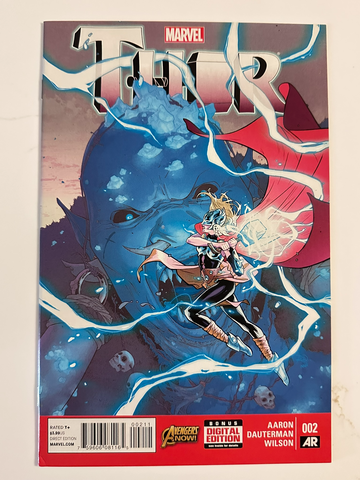 Thor #2 1st Full Jane Foster as Thor Key 1st Print VF+ Marvel 2015