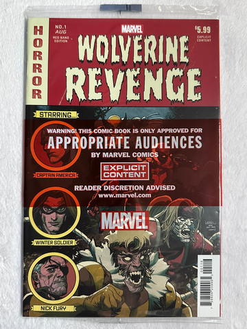 Wolverine: Revenge #1 (2024) NM Red Band 1:25 Variant Polybagged