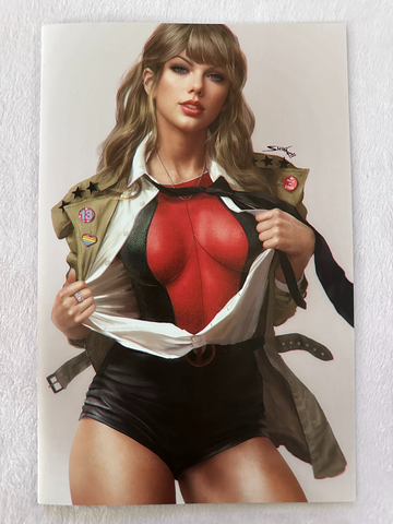 Female Force: Taylor Swift (2023) NM Shikarii Deadpool Art Virgin LTD 500 w/CoA
