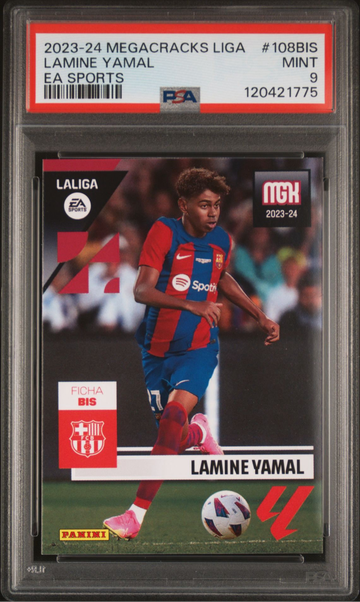 2023-24 PANINI MEGACRACKS LALIGA EA SPORTSLAMINE YAMAL 108BIS