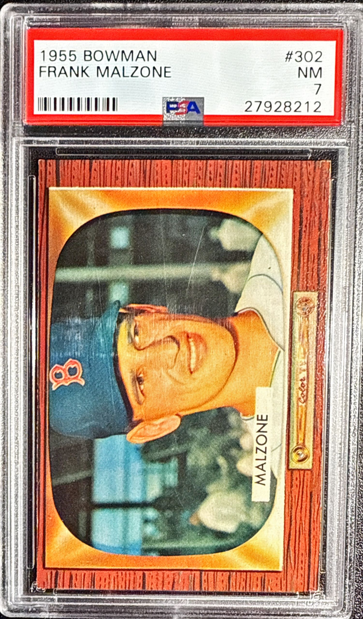 1955 Bowman Frank Malzone RC #302 PSA 7 NM