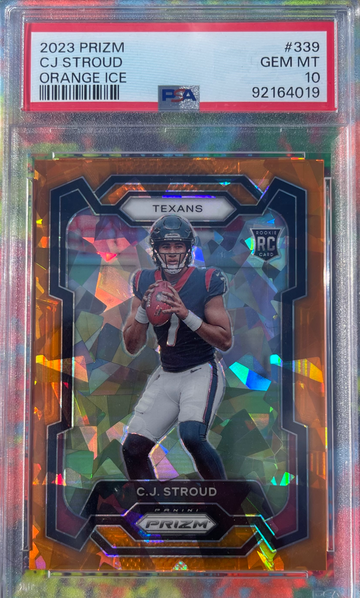 2023 Prizm Cj Stroud Orange Ice rookie PSA 10 RC