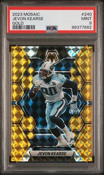Jevon Kearse 2023 Panini Mosaic Gold PSA 9 06/10 Tennessee Titans #240