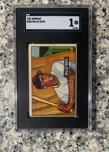 1951 Bowman Willie Mays SGC 1