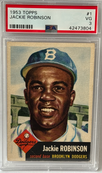 1953 Topps Jackie Robinson PSA 3 #1 VG