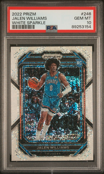 2022 Prizm- Jalen Williams- White Sparkle- PSA 10!