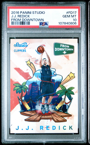 2016 Panini Studio- JJ Redick - From Downtown PSA 10!  Lakers!