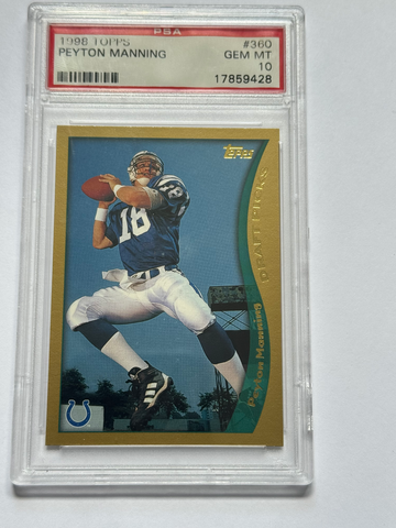 1998 Topps- Peyton Manning- PSA 10! Rookie!!