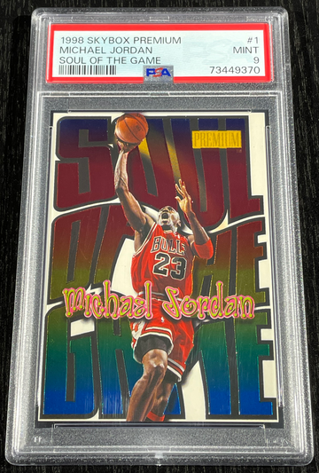 Michael Jordan 1998 Skybox Premium Soul of the Game PSA Mint 9