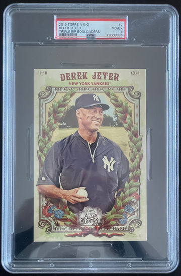 DEREK JETER 2019 TOPPS ALLEN & GINTER TRIPLE RIP BOX LOADERS #23/60 #BRIP-7 PSA POP 1, ONLY ONE GRADED 🔥🔥🔥