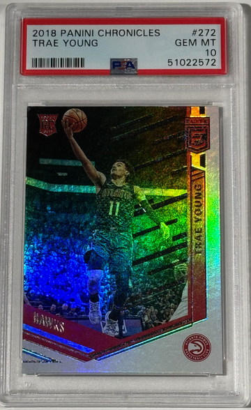 Trae Young 2018 Panini Chronicles Elite #272 Rookie Card PSA GEM MINT 10 🔥🔥🔥