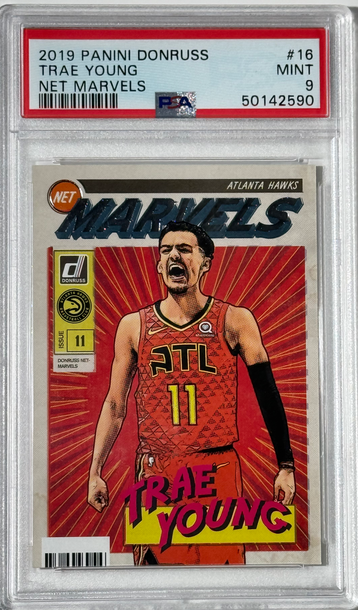 Trae Young 2019 Panini Donruss Net Marvels #16 PSA Mint 9 🔥🔥🔥
