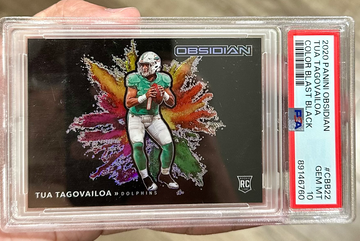 2020 Obsidian Rookie Tua Tagovailoa Color Blast Case Hit PSA 10