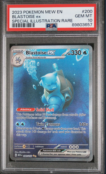 151 Blastoise ex SRI psa 10 200/165!