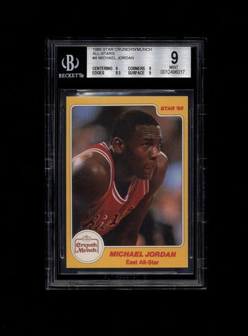 1985 Star Crunch'n'Munch All-Stars Michael Jordan #4 BGS 9 