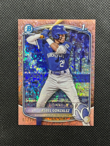 2025 Bowman Asbel Gonzalez BCP -4 Rose Gold Mini Diamond #1/15