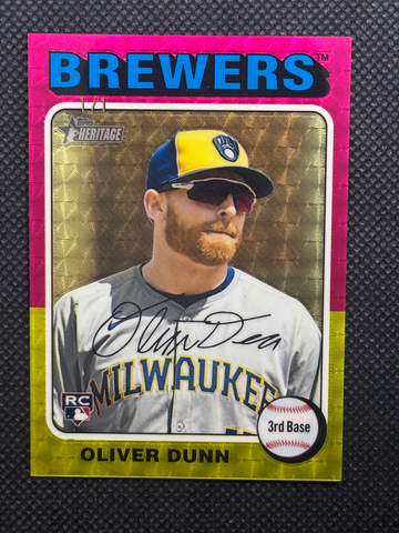 2024 Heritage High Numbers Oliver Dunn RC Rookie Superfractor #1/1