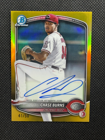 2025 Bowman Chase Burns True Gold Auto #41/50