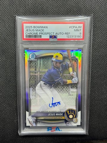 2025 Bowman Jesus Made Refractor Autograph #12/499 SA 9